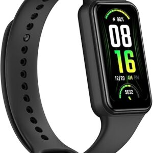 Amazfit Band 7 Activity Fitness Tracker for Men Women, 18-Day Battery Life, Alexa Built-in, 1.47”AMOLED Display, 24H Heart Rate & SPO₂ Monitoring, 120 Sports Modes, 5 ATM Water Resistant, Black