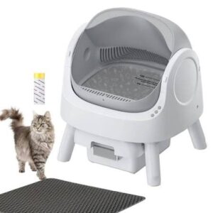 Self cleaning cat litter box