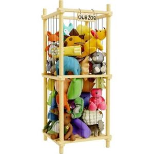 Wood stuffed animal storage
